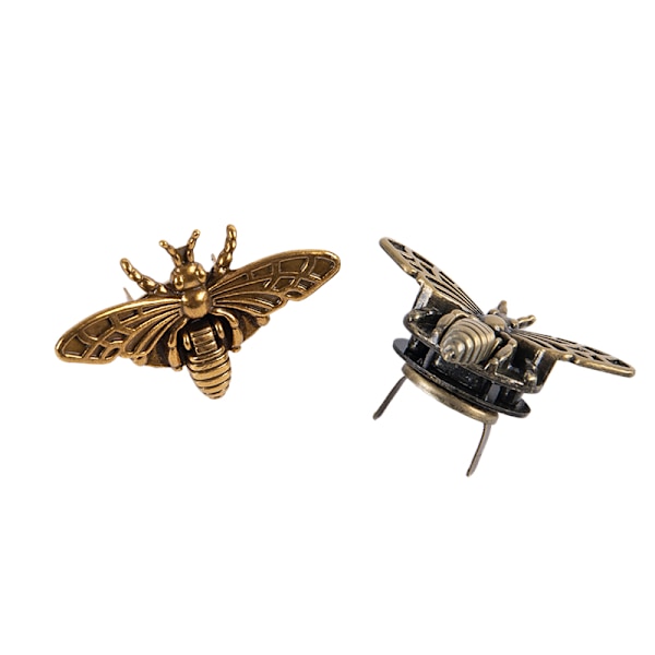 Metal Bee Form Turn Lock Retro Väska Lås Hårdvara Craft Bag Pu Ancient gold