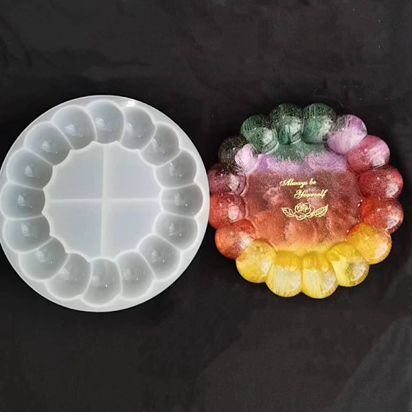 1 st Bubble Coaster form DIY handgjord gipsförvaring T A