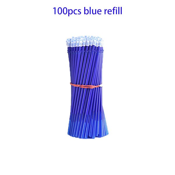 100 st/lot 0,5 mm Gel Pen Raderbar Pen Refill Rod Set Blue Blac Blue 100PCS