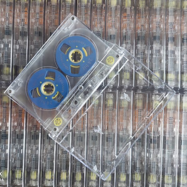 Färg Transparent case Tomt plasttejpskal Dekorativt A17