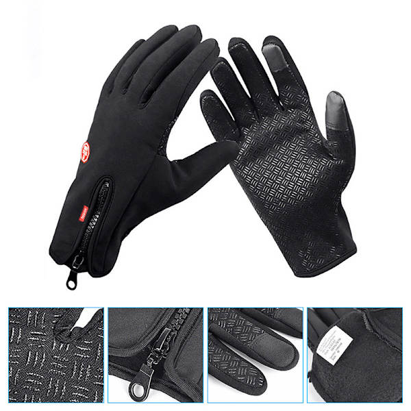Herr Dam Vinter Varm Vindtät Vattentät Thermal Touch Handske Red XL