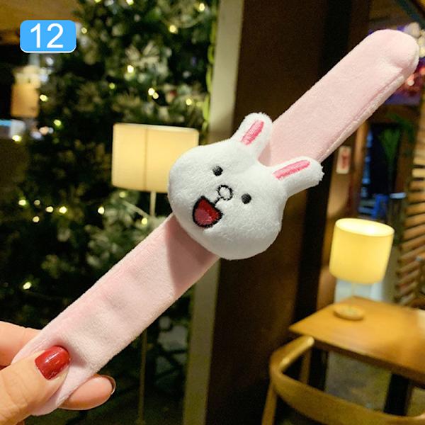 1st Kawaii Animal Cartoon Frukt Klap Ring Slap Snap Wrap Handled A12