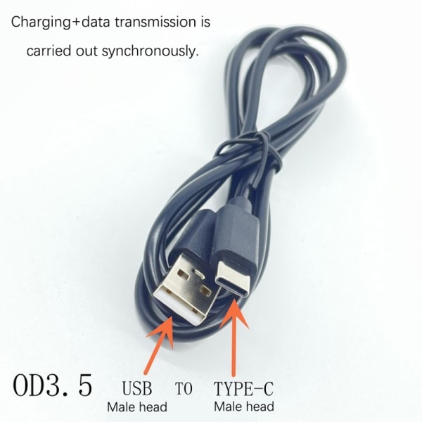 Bil Multimedia Player Trådlös Android Auto USB C-typ Power A3 1m