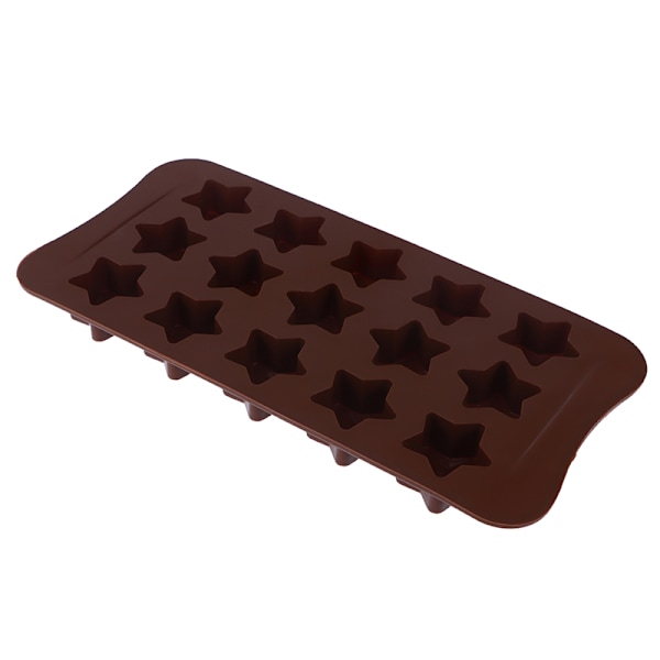 Stjärnformad form Wax Smältformar Non-Stick Candy Sili
