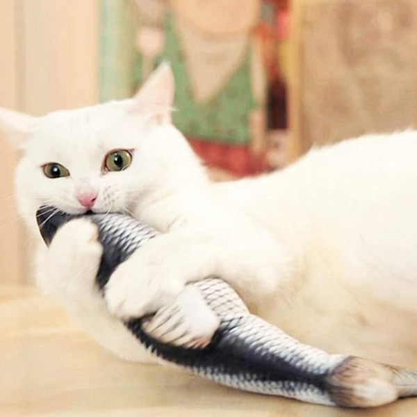 Elektronisk Pet Cat Toy Elektrisk USB Laddning Simulering Fisk Till A