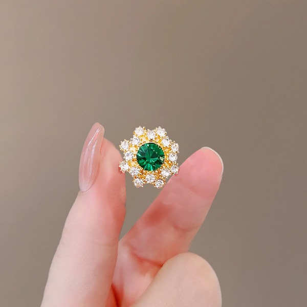Mode Blomma Broscher För Kvinnor Metall Anti-glare Lapel Pin Fi A2