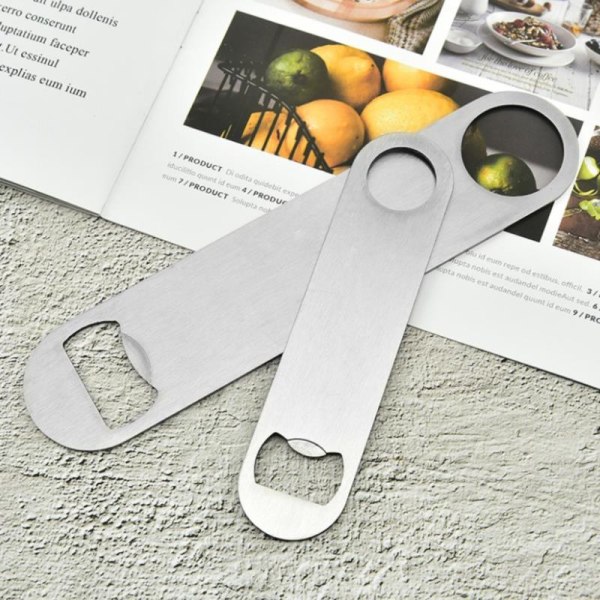 Mini Durable Beer Flasköppnare Rostfritt stål Flat Speed Bott M