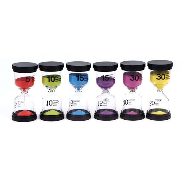 5/10/15/30 minuter watch timglas sandglas sandkok kl 22(30min Blue)