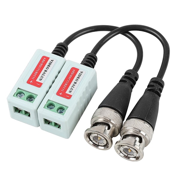 Kop 1 Par Hd Cctv Via Tvinnad Video Balun Sandare For Cvi Tvi A Black Fyndiq