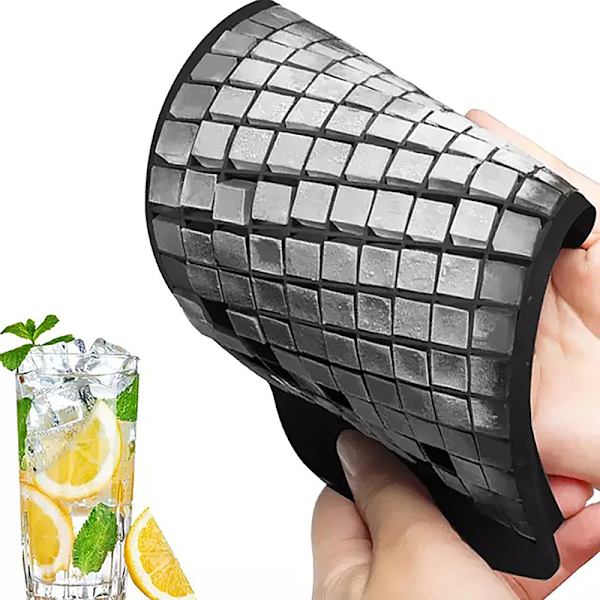 Silikon mini iskubbrickor Små molds Vikbar is White