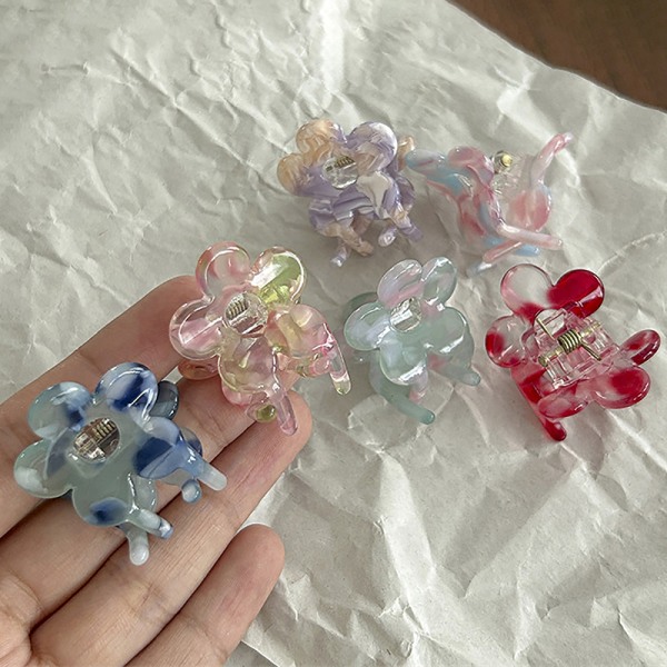 NYHET Acetate Flower Clip Crab Clamps For Lady Hair Clips Hair Ac A4