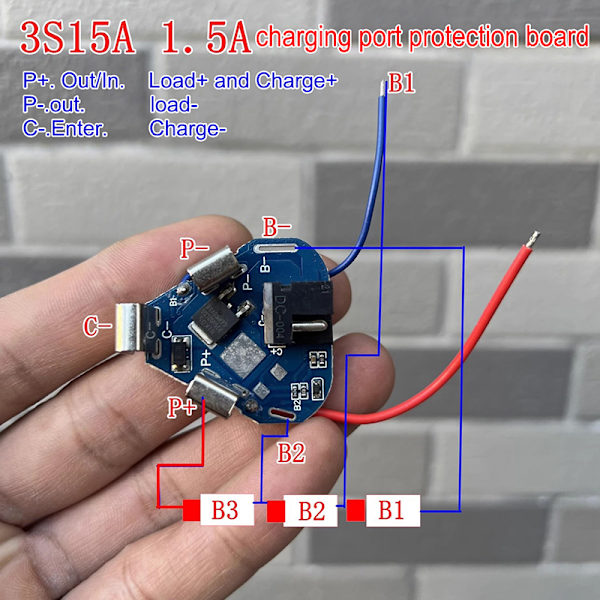 3S BMS Li-ion Lithium Battery Protection Board Drill18650 Power