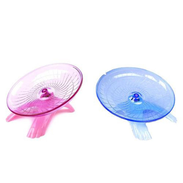 Running Disc Flying Saucer Träningshjul Leksak för möss Dvärg Ha Blue
