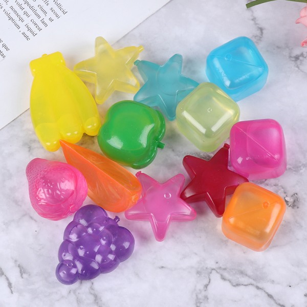 20st Stjärnformad iskub Plast Återanvändbar Multicolour Ice Sto C