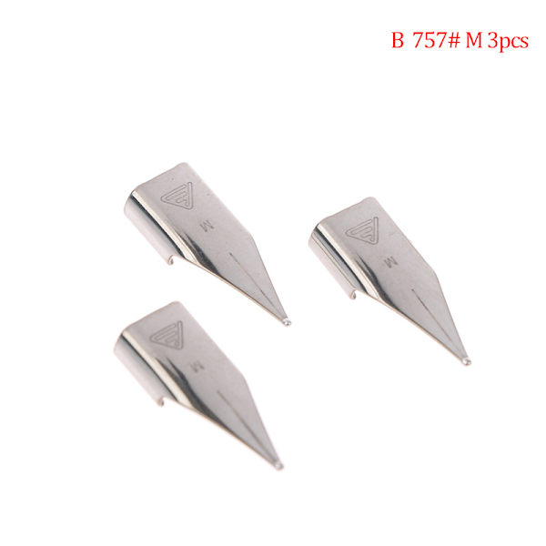 3st 757# Reservoarpenna Nib Tillbehör Bländande F/EF/M Art Nib B