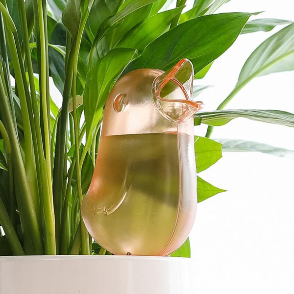 Fågel Automatisk Självbevattning Växter Watering Globe Pink