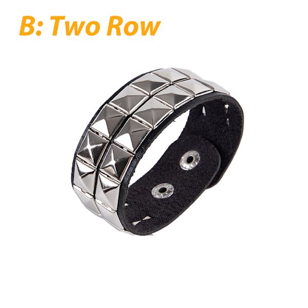 Unik Nit Stud Wide Cuff Punk Gothic Rock Unisex armring Brac B