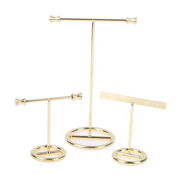 Örhängen Display Stativ Guld Örhängen Display Rack T-Shape Earri A L