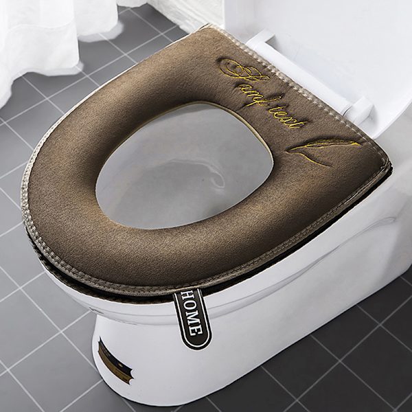 Universal Cover Vinter Varm Mjuk WC Matta Tvättbar Re Gray