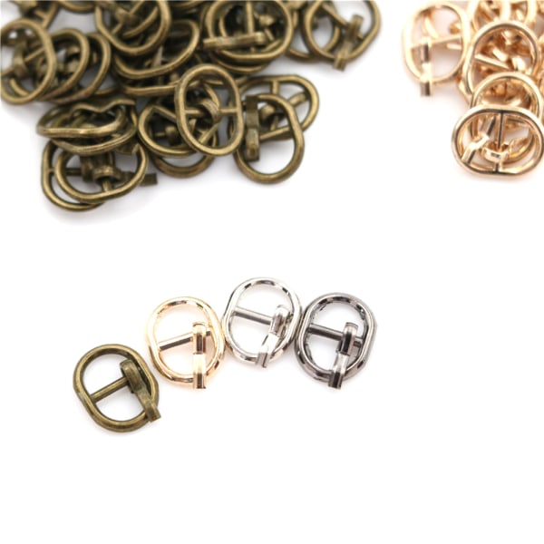 5,5 mm mini metallspänne DIY dockklänning Patchwork Handgjorda hantverk 0 D