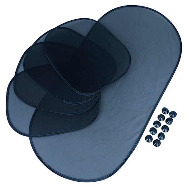 5 st/ set Bilfönster Cover Skydd Anti-UV Mesh Skärmgardin R-3912