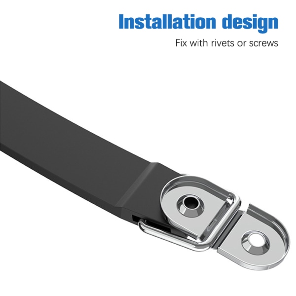 Plast Telescopic Pulls Bagage Resväska Handtag Hushåll Equ Black