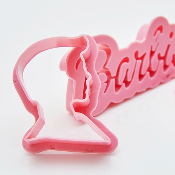 DIY Kawaii Barbie Cookie ter Form 3D Anime Cartoon Biscuits Fon