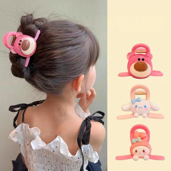 Fashion Cartoon Girl Hair Claws och Anime Cartoon Child Hairpin S A1