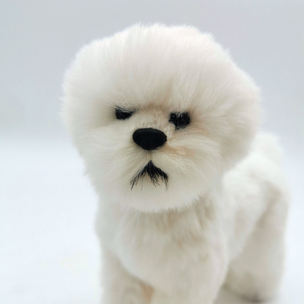 e Plysch Dog Doll Simulering Hund Gosedjur Leksaker Super Reali C