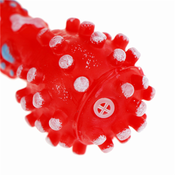 Prickade hantelformade hundleksaker Pipande Faux Bone Pet Chew Toys