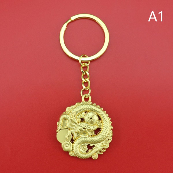 Drakens år Zodiac Dragon Keychain Bag hänge Acce A1