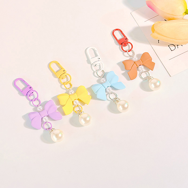 Bow Candy Color Pendant Nyckelring Fashion Y2K Keychain Bag Pendan A3