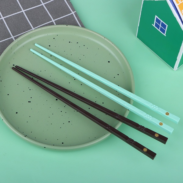 5 Par pinnar Sushi Sticks Återanvändbara Metal n stick A2