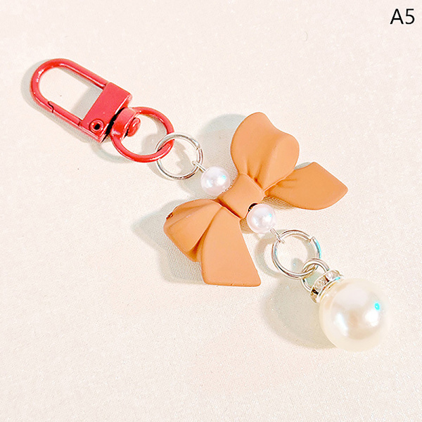 Bow Candy Color Pendant Nyckelring Fashion Y2K Keychain Bag Pendan A5