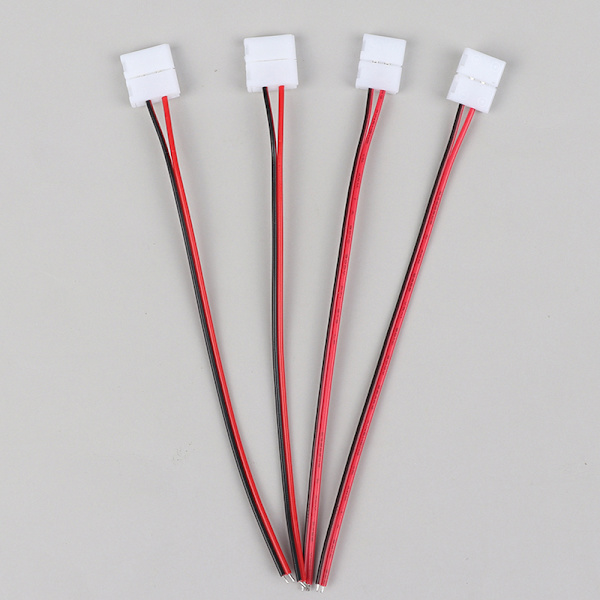 10 st 2 Pin Power 8mm 10mm LED Strips Lights Connector Splice 8mm