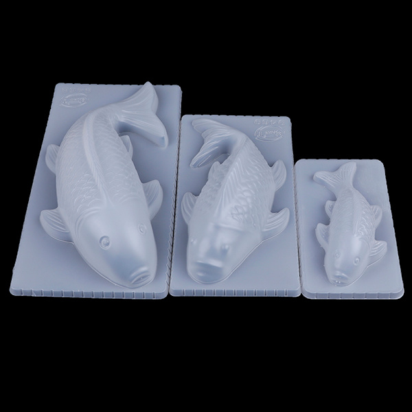 3D Plast Koi Karp Fisk Riskaka Mould Gelé Handma M:18*9.5cm