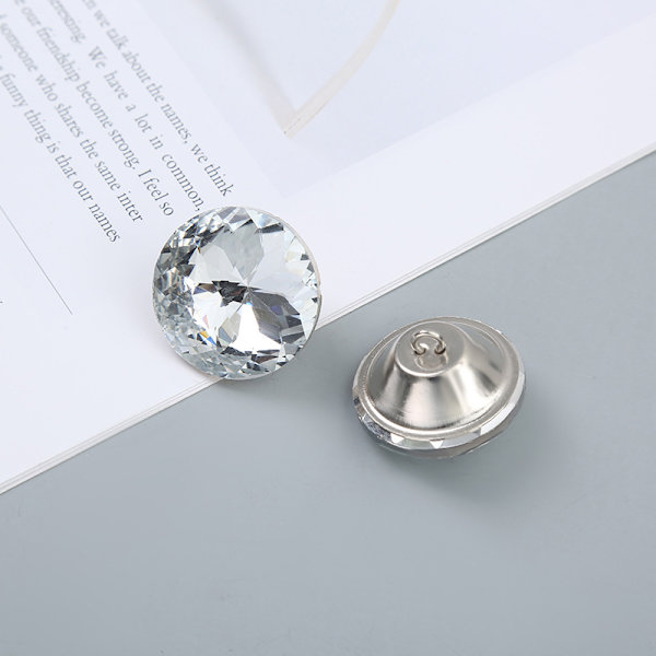 10 st 20 mm Crystal Rhinestone-knappar Passar för soffmöbler Ba 10pcs