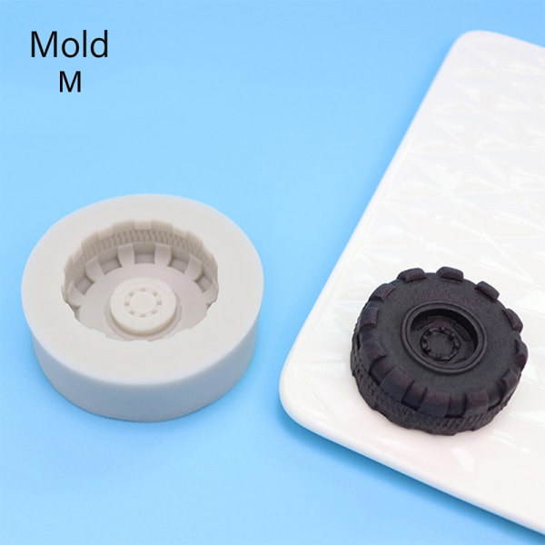 DIY Wheel Molds Fondantkakor Dekorationsverktyg Silikon L