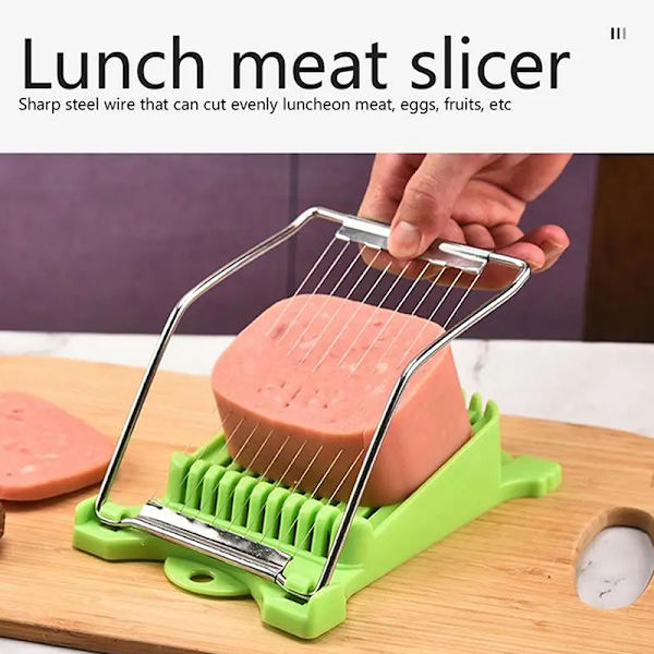 Lunch Köttskärare Rostfritt stål Kokt Ägg ter Konserverad kött Yellow