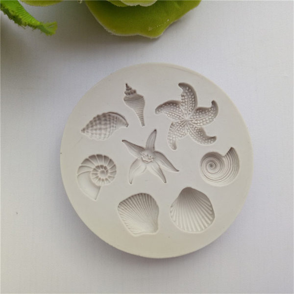 Ocean Biological Conch Sea Shells Chocolate Cake Form
