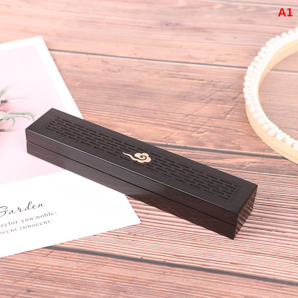 Creative Handmade Hollow Sandalwood Ligging Box Wood Joss Stick I A1
