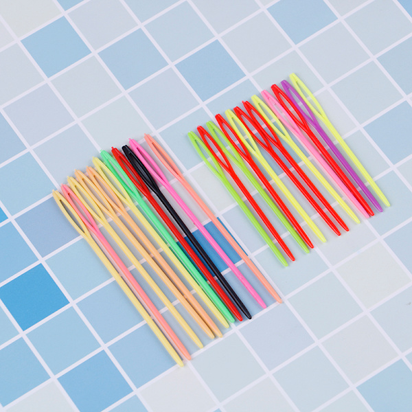 10st Flerfärgad plastsömnad s DIY-pysseltillbehör stickad se A