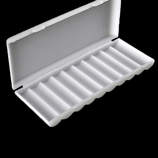 Bärbar plast case cover hållare förvaringsbox för 10st