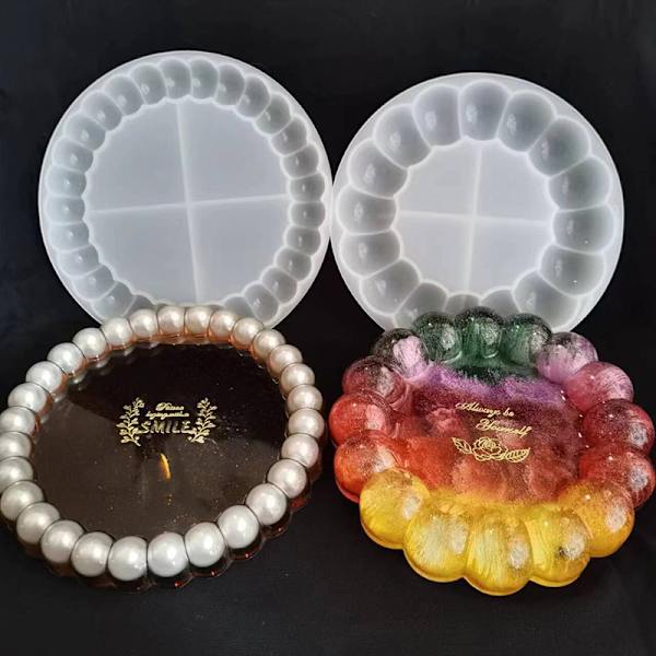 1 st Bubble Coaster form DIY handgjord gipsförvaring T A