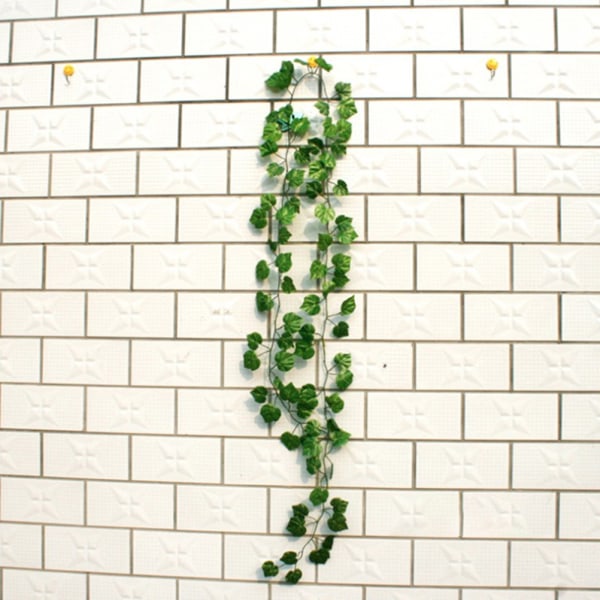 Bästa konstgjord murgröna hängande vinstockar falska lövverk blomma B
