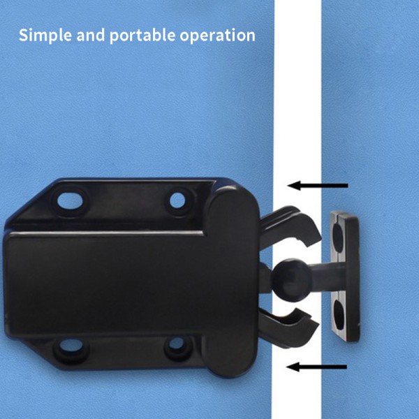 4/6 Push To Open Door Catch Köksskåp Touch Latch Release White