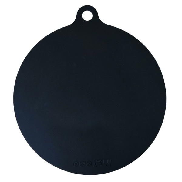 22cm Mjuk Non-Stick Rund Mikrovågsmatta Fritösdyna Resistant Sil Black