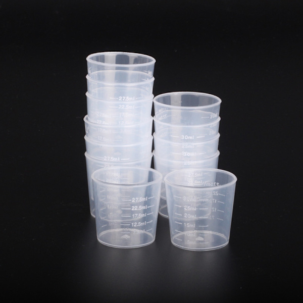 20st 30ml Plast Graduated Mätkopp Vätskebehållare Epo 20pcs