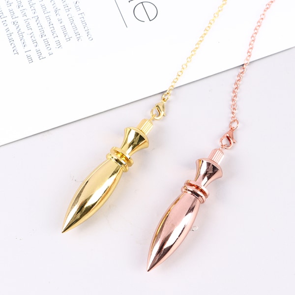 Metal Koppar Spiritual Point Pendel för DivinationHealing Dow Silver