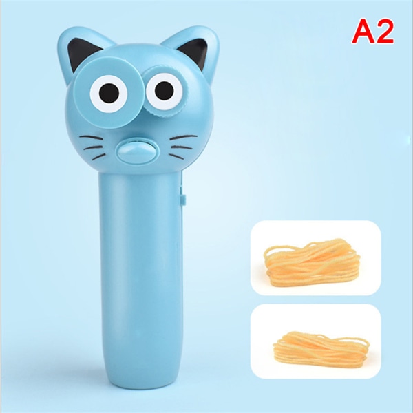 ZipString Rope Launcher Propeller Toys e Cat String Controller Blue